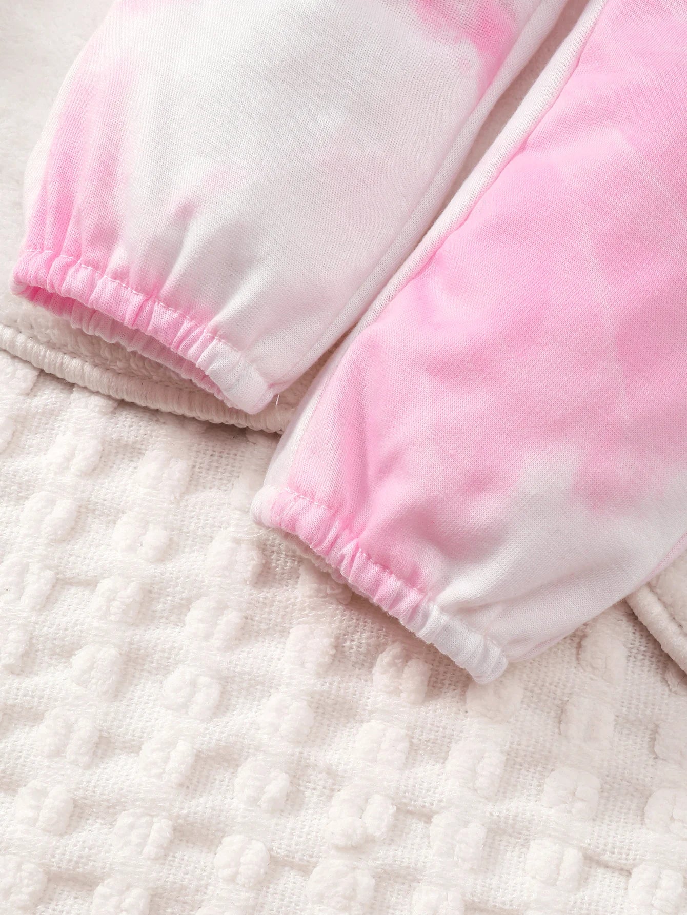 Baby Girl Spring And Autumn Pink Long Sleeved Hoodie With Personalized Printed Letter Pattern Three Piece Set