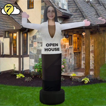 Realtor Open House Inflatable Woman Air Dancer Inflatable Waving Arm Tube Man Personalized Inflatable Floats with Blower and LED