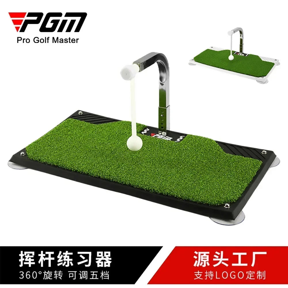 PGM Indoor Golf Swing Trainer 360 Degree Professional Golf Swing Putting 360 Rotation Practice Putting Mat Golf Putter