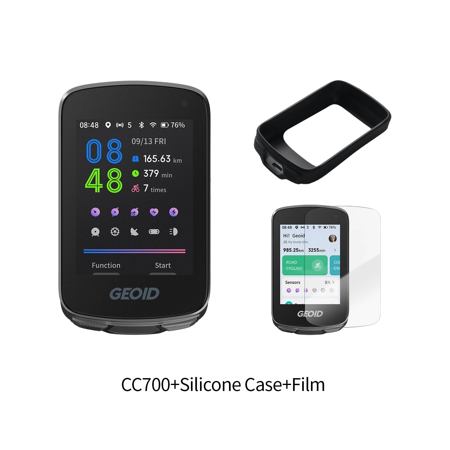 GEOID CC700 Bike Computer Wireless Color Screen ANT+ WIFI Bicycle Speedometer IPX7 Waterproof Route Navigation Cycling Odometer