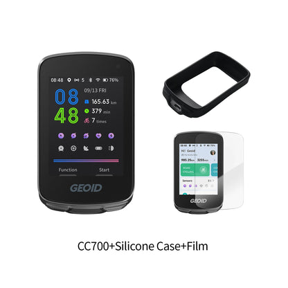 GEOID CC700 Bike Computer Wireless Color Screen ANT+ WIFI Bicycle Speedometer IPX7 Waterproof Route Navigation Cycling Odometer
