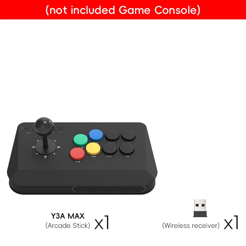 Wireless Y3A Max Arcade Stick Fight Joystick for PC TV Box Multi-System Universal Fighting Game Controller for M8 Retro Games