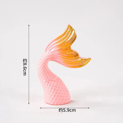 Mermaid Cake Decoration Kawaii Doll Mermaid Birthday Cake Toppers Girls Happy Birthday Party Supplies Creative Dessert Supplie