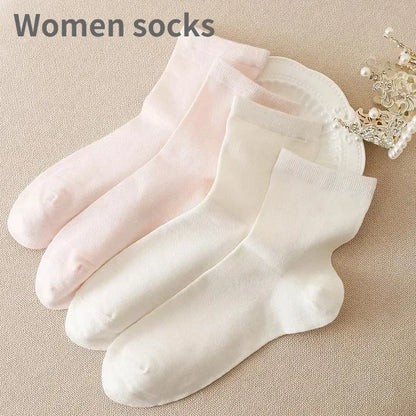 Women's Mulberry Silk Socks Thin Anti-odor Breathable Sweat-absorbent Ankle Socks / 80% Mulberry Silk+17% Nylon+3% Spandex