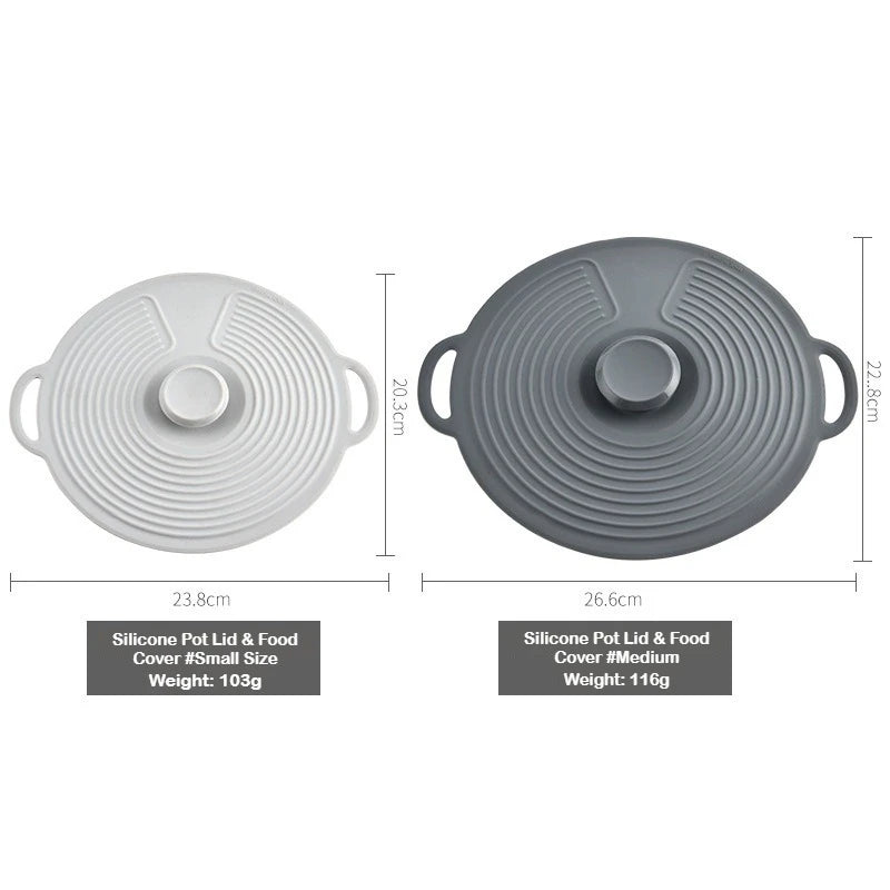 Silicone Bowl LIDS, Microwave Splash LIDS, reusable heat-resistant LIDS, suitable for POTS, frying pans, safe for refrigerators