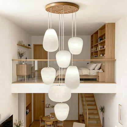 Nordic Home Decoration Stair Chandelier LED Pendant Lights Modern Ceiling Light Indoor Lighting Fixtures For Living Room Bedroom