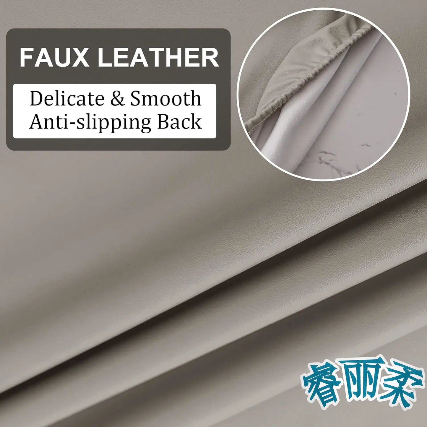 Waterproof Table Cloth Picnic Elastic PU Leather Fitted Edged Table Cloth Stretch Square/Rectangle Table Cover Wipe-Clean