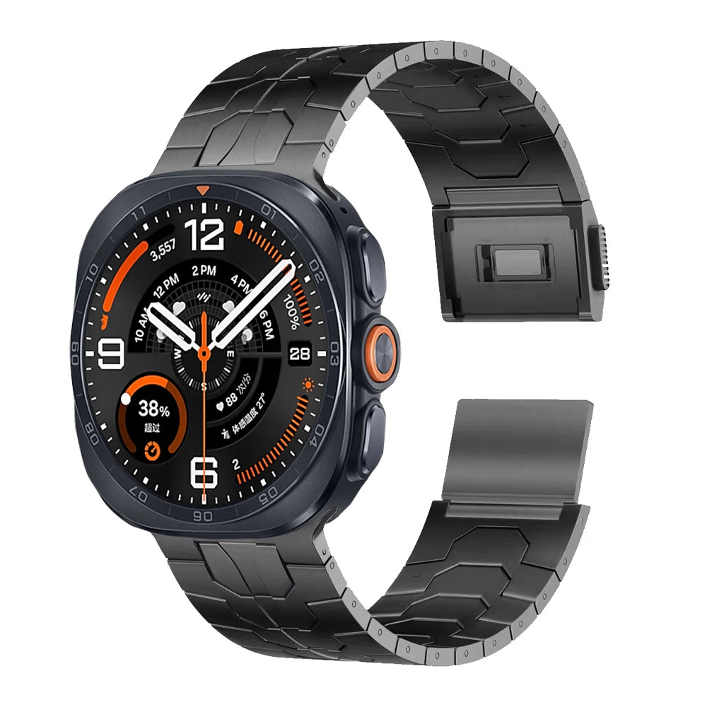No Gap Stainless Steel Strap For Samsung Galaxy Watch Ultra 2-1/Ultra 2025 47mm High-end Bracelet Correa Galaxy Watch Metal Band