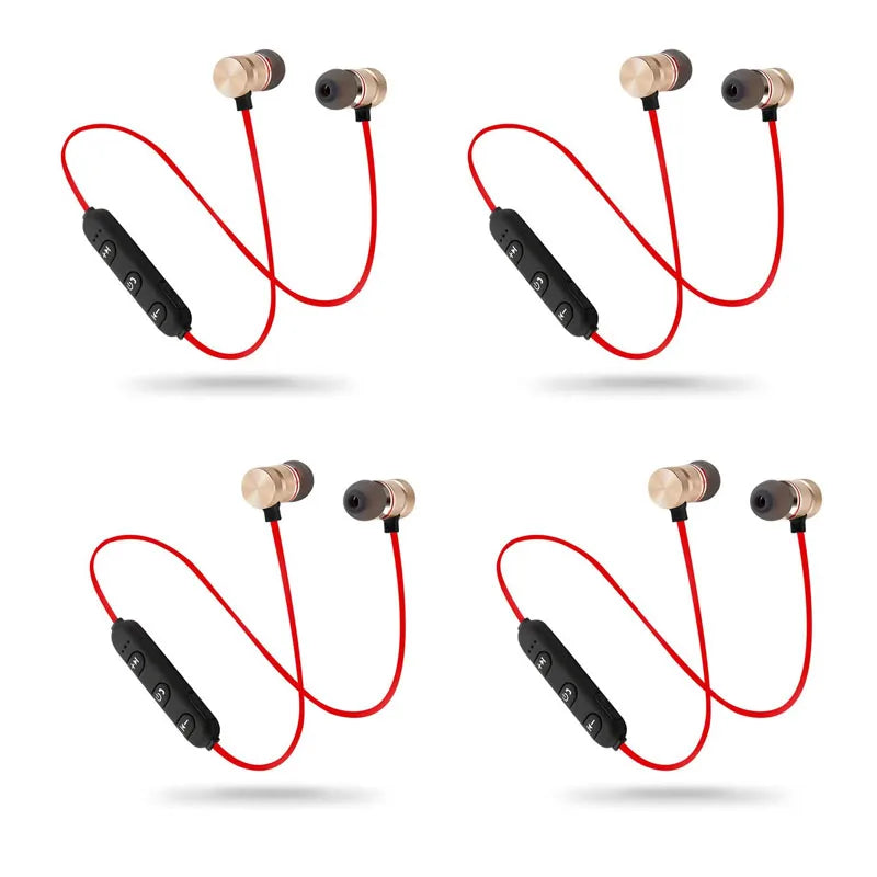1/2/3/4pcs Bluetooth Earphone Sports Neckband Magnetic Wireless Earphones Stereo Earbuds Music Headphones With Mic For Xiaomi