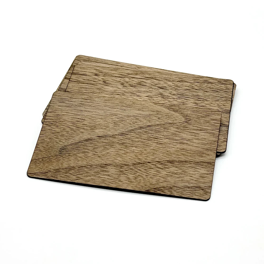 5Pcs Wooden Card NFC215 Card 13.56MHZ RFID Tag 504Bytes