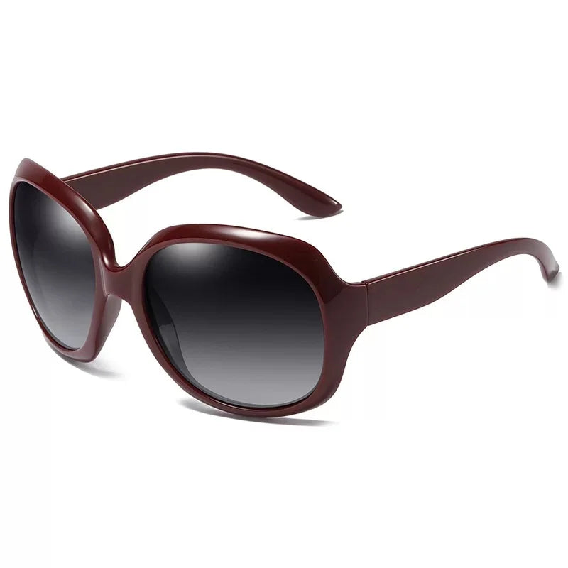 Polarized Women Sunglasses Oversized Anti Reflective UV400 Fashionable Simple Sports Style Drive