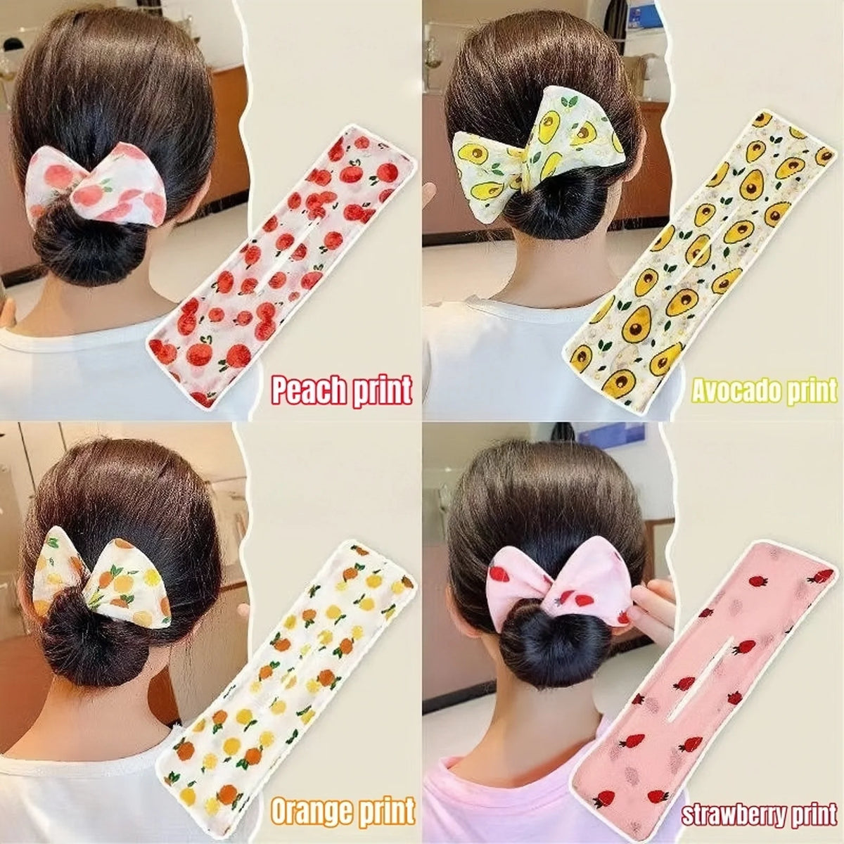 Cute Children's Hair Straightener, Adjustable Headband Hair Clip, Bow Twist Clip Hair Straightener, Meatball Headband Accessory