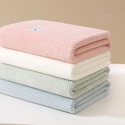 Soft Fleece Baby Bath Towel Newborn Baby Blanket Thick Absorbent Children's Bathing Beach Towels Infant Swaddle Wrap