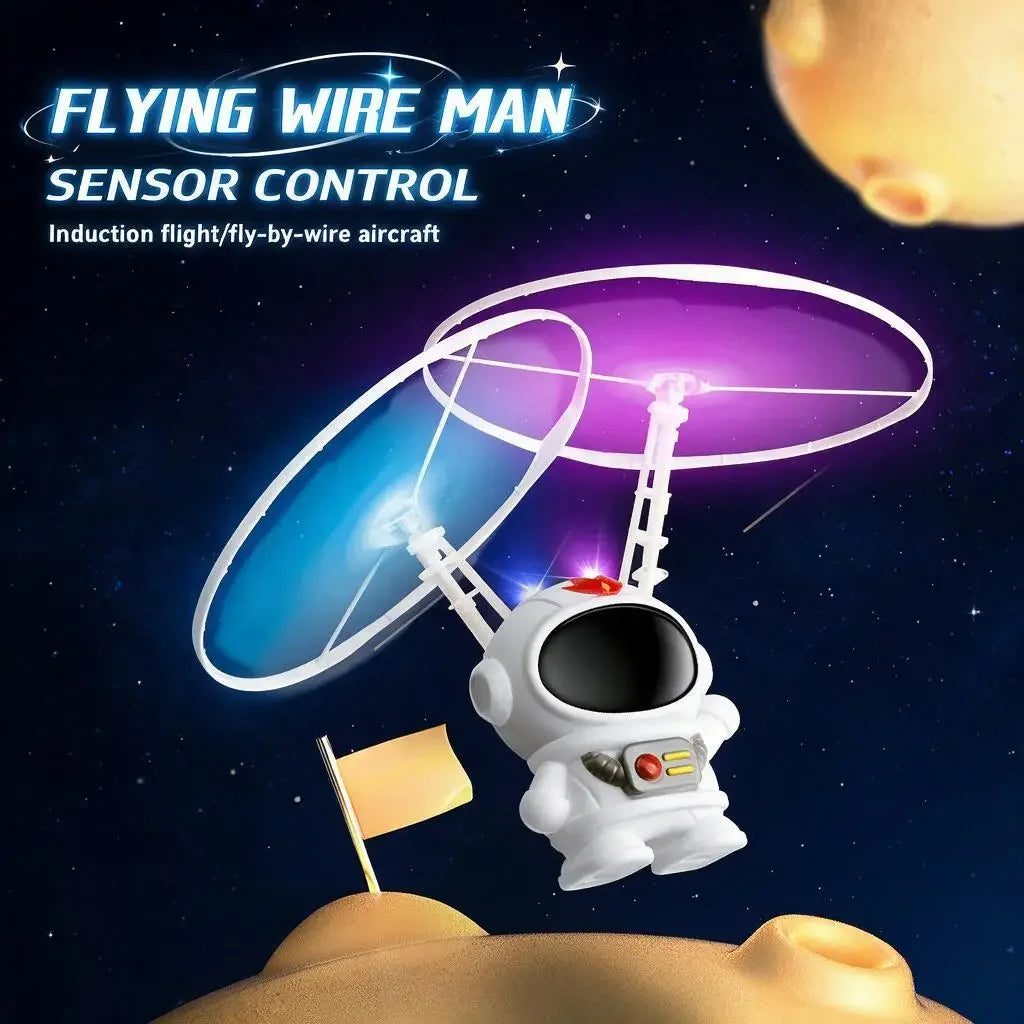 Black Technology Spinning Gyro Flying Suspension Fingertip Colorful Luminous Built-in Battery Toys for Kids Boys Girls Gift Fun