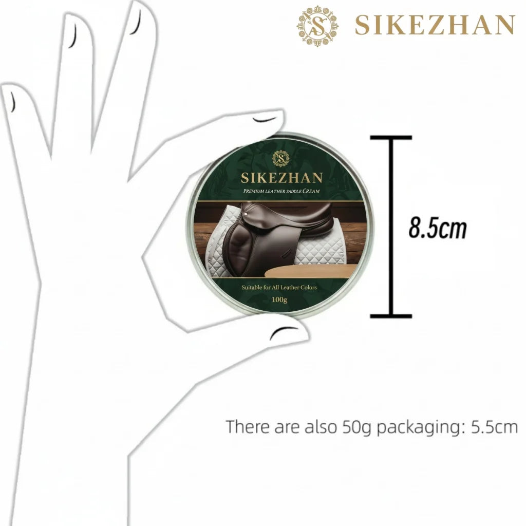 Premium Leather Saddle Cream - Anti-Crack & Waterproof Conditioner for Equestrian Tack, Horse Saddles, Bridles, Boots