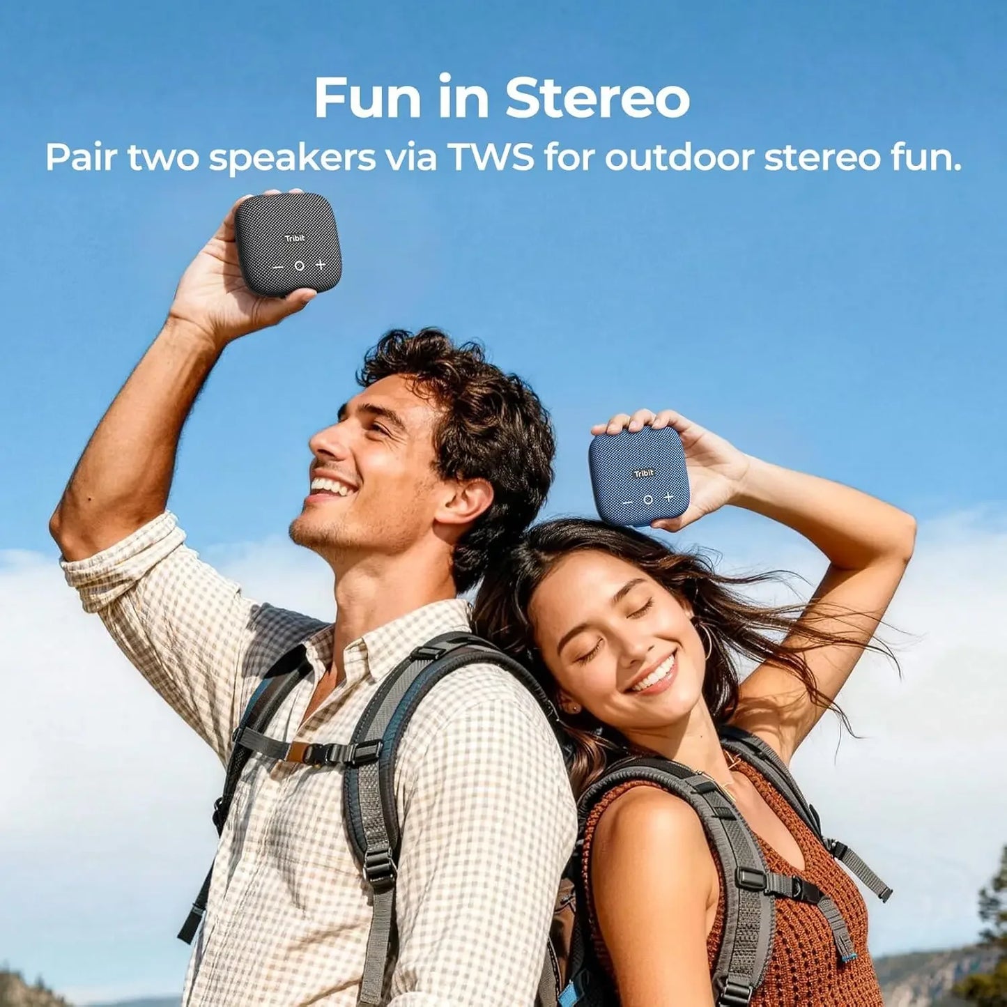 Tribit StormBox Micro 2 Portable Speaker, 10W Loud Bass IP67 Waterproof, Bluetooth 5.3 Bike Speaker, 12H Playtime TWS for Hiking