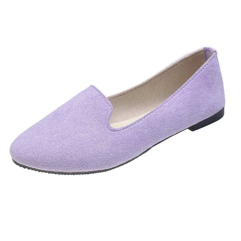 Spring Summer Women Flat Shoes Woman Ballet Flats Candy Color Ladies Shoes Large Size Autumn Casual Shoes Women Loafers WSH2216