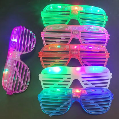 10/20/50 Pcs Party Glow in the Dark Glasses Light Up LED Glasses Neon Party Favors Sunglass Party Supplies