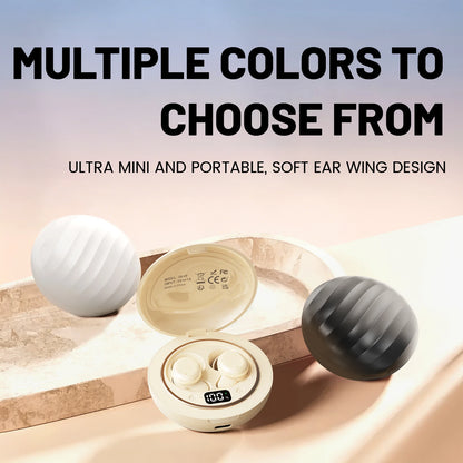 SK49 Bluetooth Wireless Earbuds Sleep Earphones, Bluetooth 6.0, Noise-Canceling Earphones.Improves Sleep Quality, Zero Pressure On The Ears When Sleeping On Your Side, Invisible Flat-head Earphones, Suitable For Travel And Si