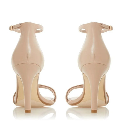Women Sandals Sexy Open Toe Ankle Strap High Heels Ladies Shoes Buckle 9cm Mid Thin Heel Summer Party Wedding Shoes Plus Size