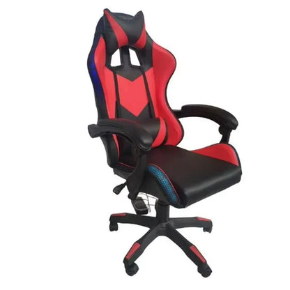 Factory Wholesale Leather LED Light RGB Gaming Chair Racing Office Massage Gamer Chair Adjustable Swivel Gas Lift