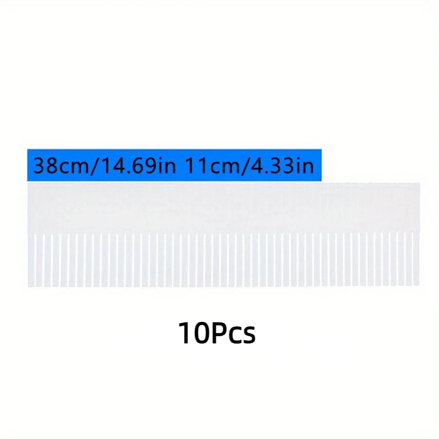 10Pcs Adjustable Drawer Dividers Organizer System for Cupboard Underwear Socks - Household Storage Solution