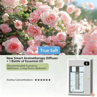 Aromatherapy Machine Air Freshener Six Adjustable Levels Long Battery Life Lasting Spreading Wider for Home Office Odor Removing