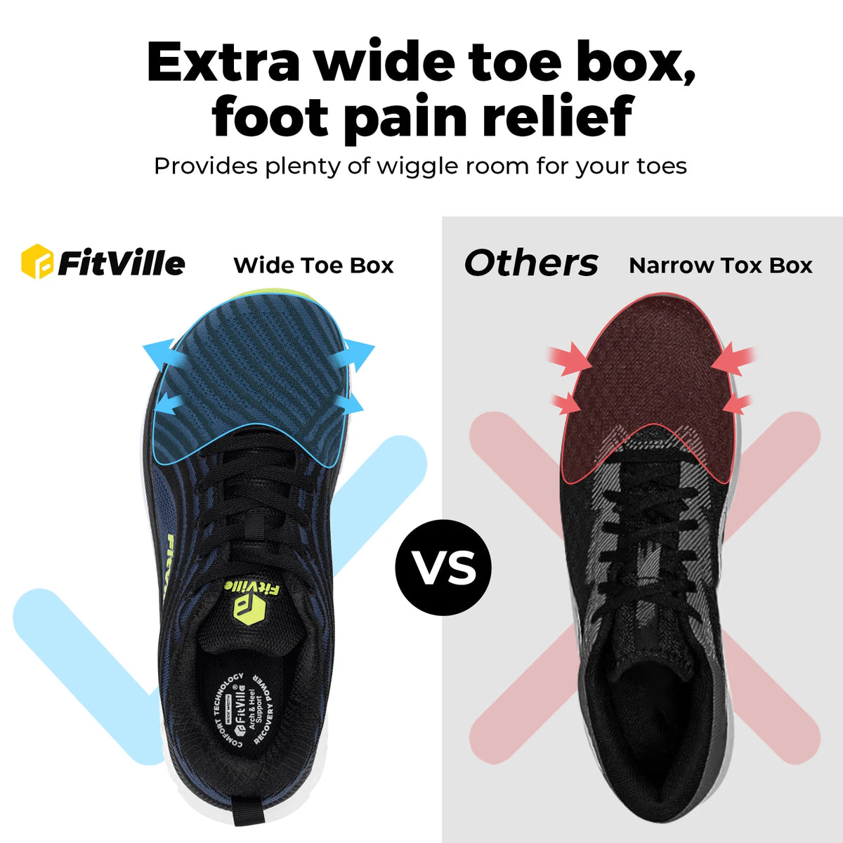 Men’s FlowCore Wide-Fit Walking Shoes | Breathable Lightweight Mesh | Daily Walks, Travel & Casual Wear