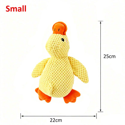 1/3pcs Yellow Duck Dog Toy Chew Resistant Interactive Pet Plush Toy with Quacking Sound For Aggressive Dog Grinding Teeth