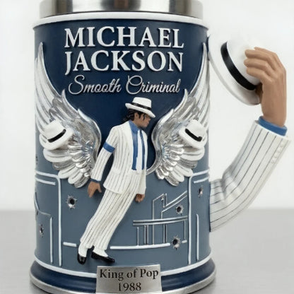 Unique Spark Plug Michael Jackson 3D Resin Mug Stainless Steel Inner Liner Creative Collectible Coffee Cup Home Drinkware Gift