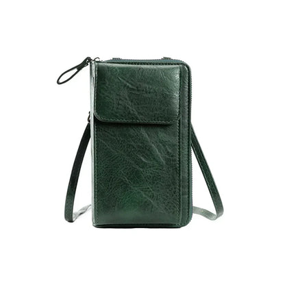 Fashion Crossbody Bag PU Leather Mobile Phone Purse Bags Multifunction Messenger Wallet Small Female Shoulder Handbags for Women