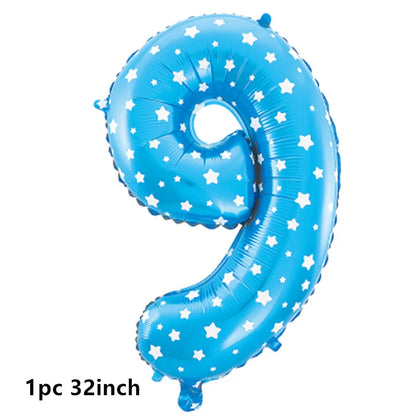 Doraemoned Balloons Cartoon Blue Jingle Cat Party Decoration Supplies Happy Birthday Banner Disposable Tableware Kid Cake Topper