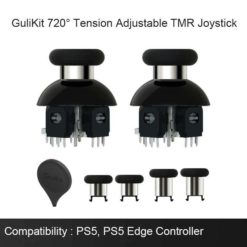 GuliKit 720° Tension Adjustable TMR Joystick for PS4 PS5 Edge Gamepad for Switch Pro Xbox Series Controller Game Accessories