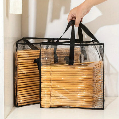 1pc Clothes Hanger Organizer Holder for Space Saving, Hanger Triangle Storage Bag with Handles for Closet Tidier Laundry