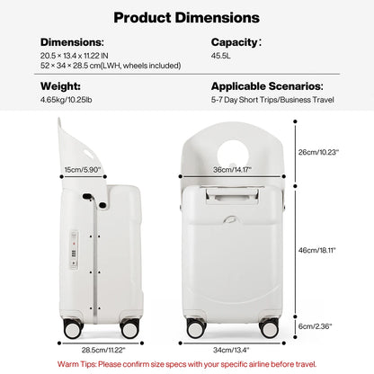 Mixi New Design 20 Inch Ride On Suitcase for Kids Luggage with Seat PC Aluminum Frame Check in Lugguage
