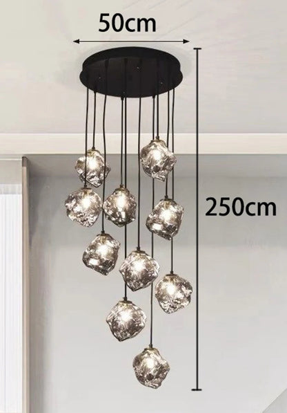 Modern home decor led lights pendant light lamps forstaircase Chandeliers for living room hanging light indoor lighting