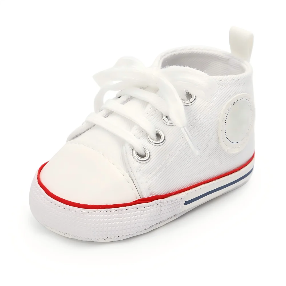 0-18M Baby Canvas Shoes Men and Women Multicolour Classic Baby Casual Shoes Anti-slip Soft Sole First Pair Toddler Infant Shoes