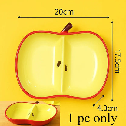 20cm Jucaica Rosh Hashanah Apple Honey Dish, Ceramic Dessert Plate with Honey Jar, Jewish New Year tableware  Shana Tova