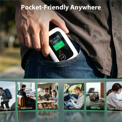 EIOTCLUB Portable WiFi Router 4G LTE Mobile Hotspot with SIM Card Slot WPA3 Secure 3000mAh Battery High-Speed Wireless Hotspot