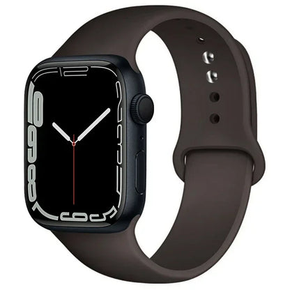Silicone Band For Apple Watch straps 49mm 40mm 44 mm 45mm 46mm 42mm 41mm 38mm sports bracelet iWatch series 10 9 8 3 SE ultra 2