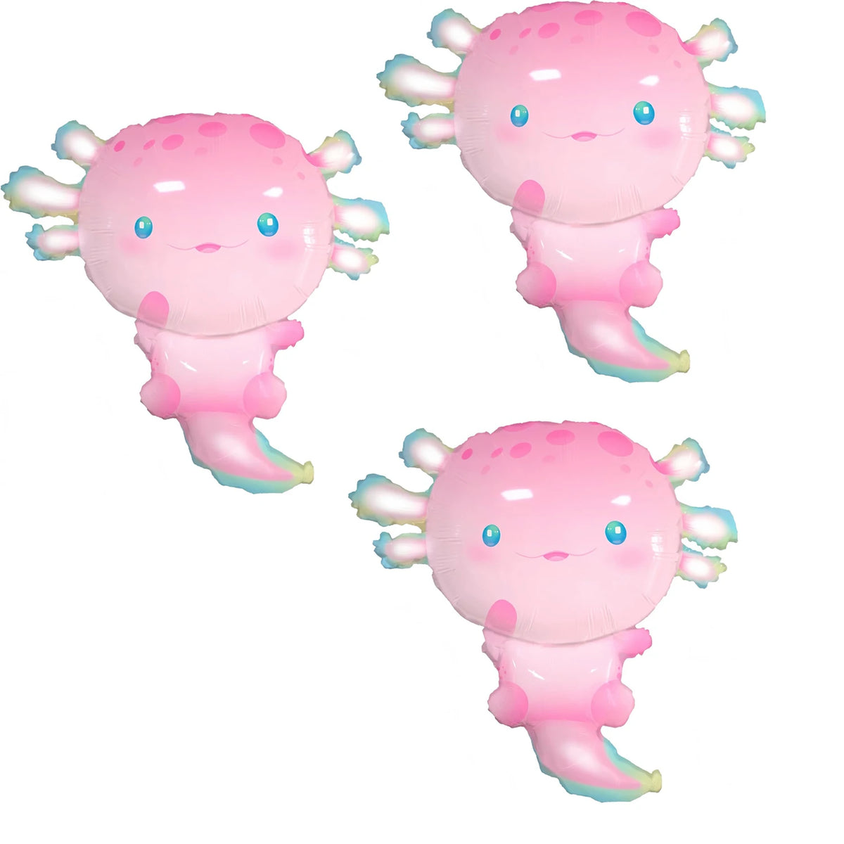 Axolotl  Foil Balloons Cute  Axolotl  Balloons For Summer Beach Pool Axolotl  Party Decoration
