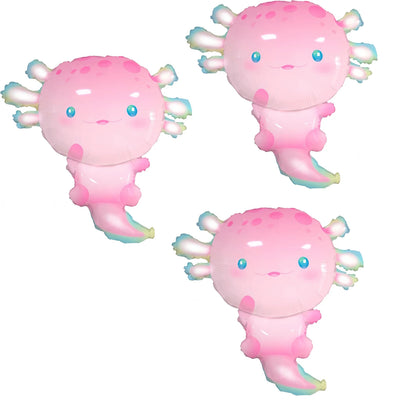 Axolotl  Foil Balloons Cute  Axolotl  Balloons For Summer Beach Pool Axolotl  Party Decoration
