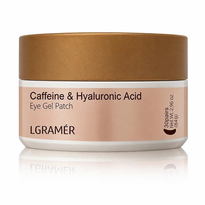 A Box of 60 Caffeine Nicotinamide Radiant Firming Eye Masks, for Face & Eye Releasing, Moisturizing Firming, Alcohol-Free Unisex