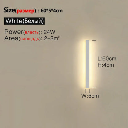 Waterproof Wall Light Outdoor Garden Wall lamps LED Lights Modern Nordic  Living Room TV Background IP65 110/220v Wall washer