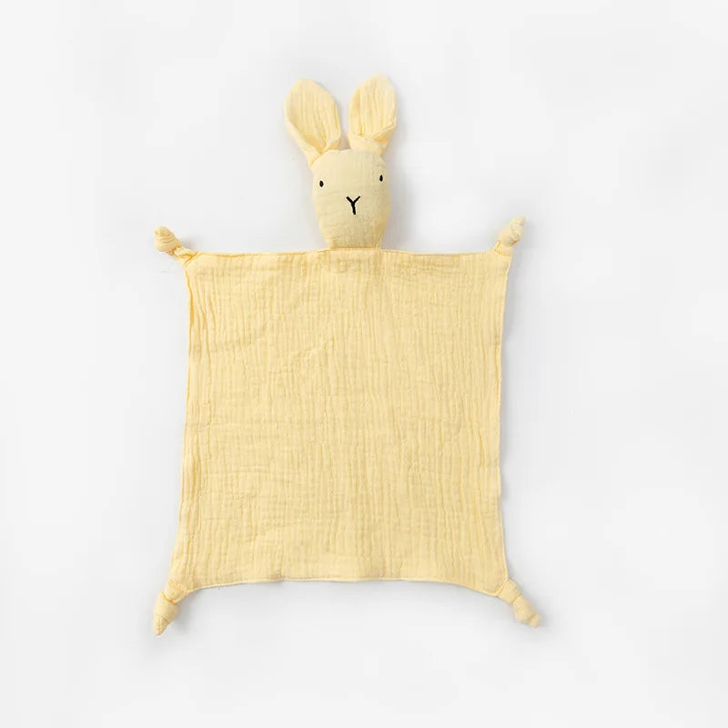 Baby Cotton Muslin Comfortable Blanket Cute  Infant Kids Sleep Appease Towel Children Rabbit Saliva Scarf Gauze Blankets