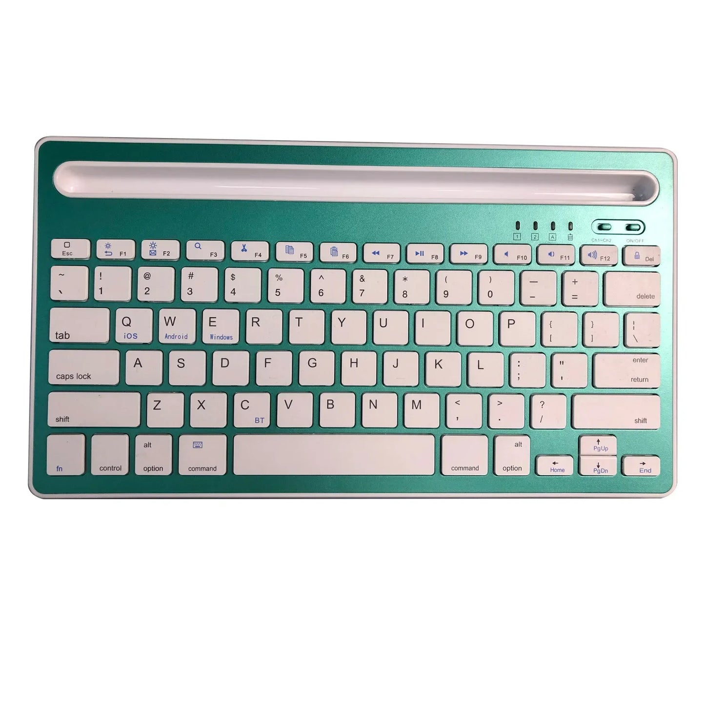 Wireless Bluetooth Keyboard Portable Ultra Thin  Desktop Laptop Keyboard Dual Channel