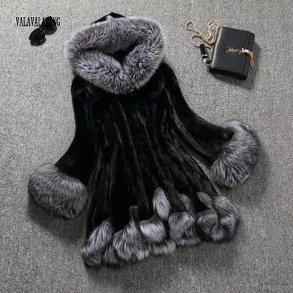 2026 Women Winter Plus Size Thick Furry Faux Fur Coat Female Hooded Long Sleeve Plush Jacket Lady Fake Fur Warm Fluffy Cardigan