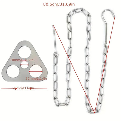 Portable Camping Gear and Equipment  Detachable Outdoor Barbecue Tripod Hanging Rack  Campfire Cooking Accessories Set