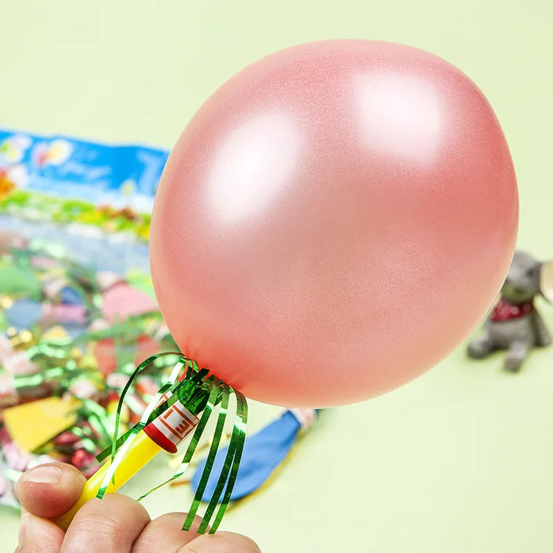 50PCS Colorful Balloon Whistle Blowing Dragon Kids Birthday Party Favors Giveaway Halloween Christmas Children Gift Bag Fillers