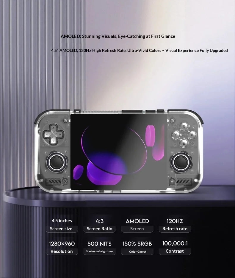 Retroid Pocket Nova Handheld Game Console 4:3 Oled Full Screen High Performance Open Source Linux Flashable Game Console Presale